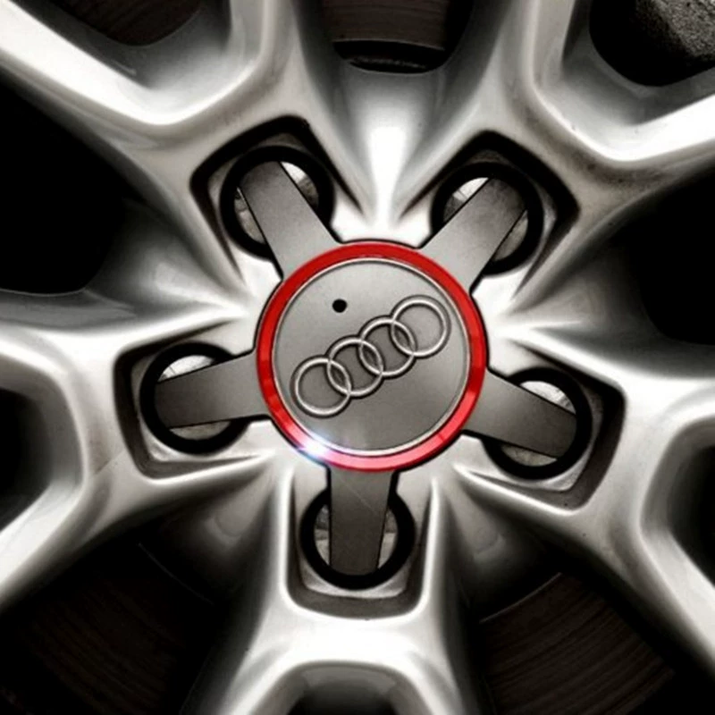 Подходит для Audi A3 A4l A6L Q3 Q5 A5 L Модифицированная Крышка Ступицы яркое кольцо ступица декоративное кольцо блестка