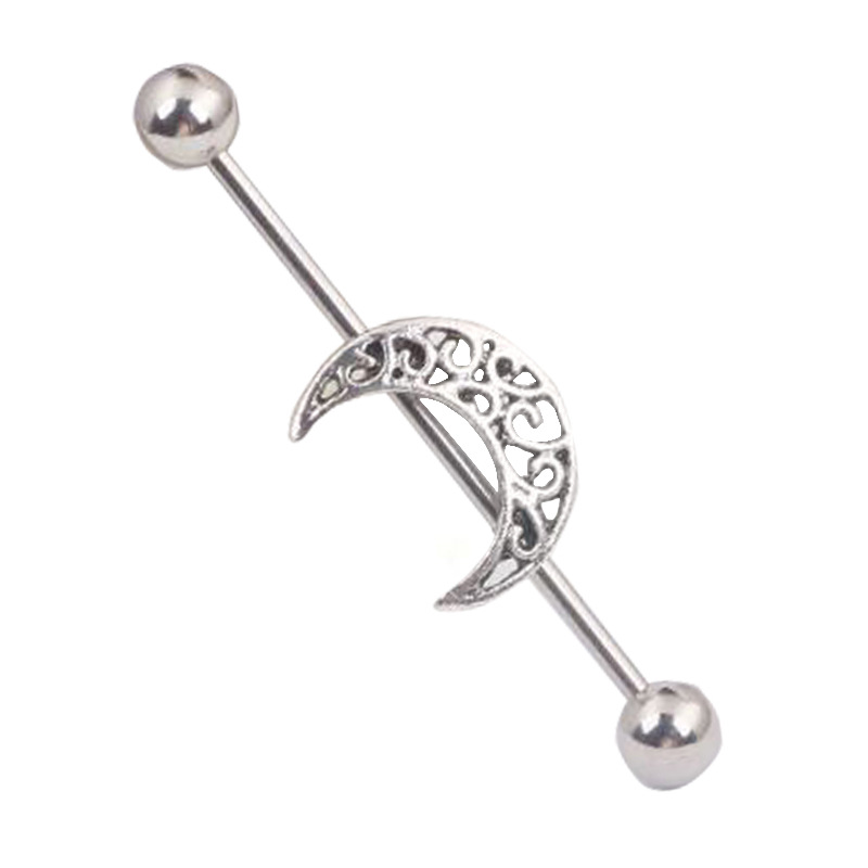 16G labret stud size and finish detail