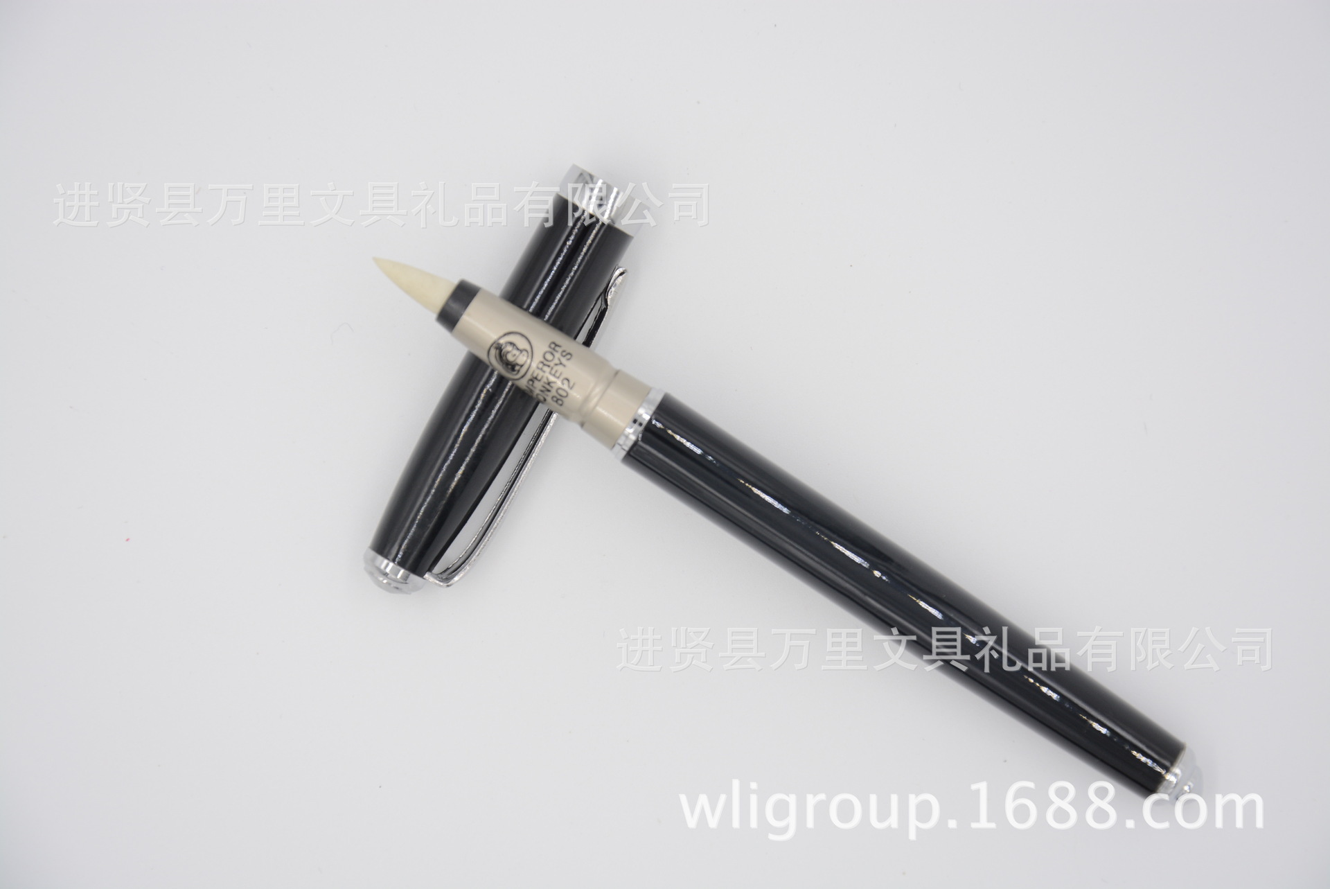 万里直营高级书法802软笔自来水钢笔书法软毛笔 墨水笔 金属软笔