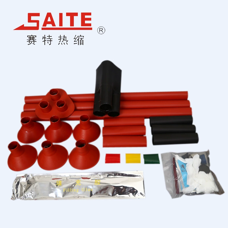 Фабрика напольный терминал Теплоусаживающ головка кабеля теплоусаживающ втулка серии 10кВ трехжильный сшитой кабель Теплоусаживающ аксессуары