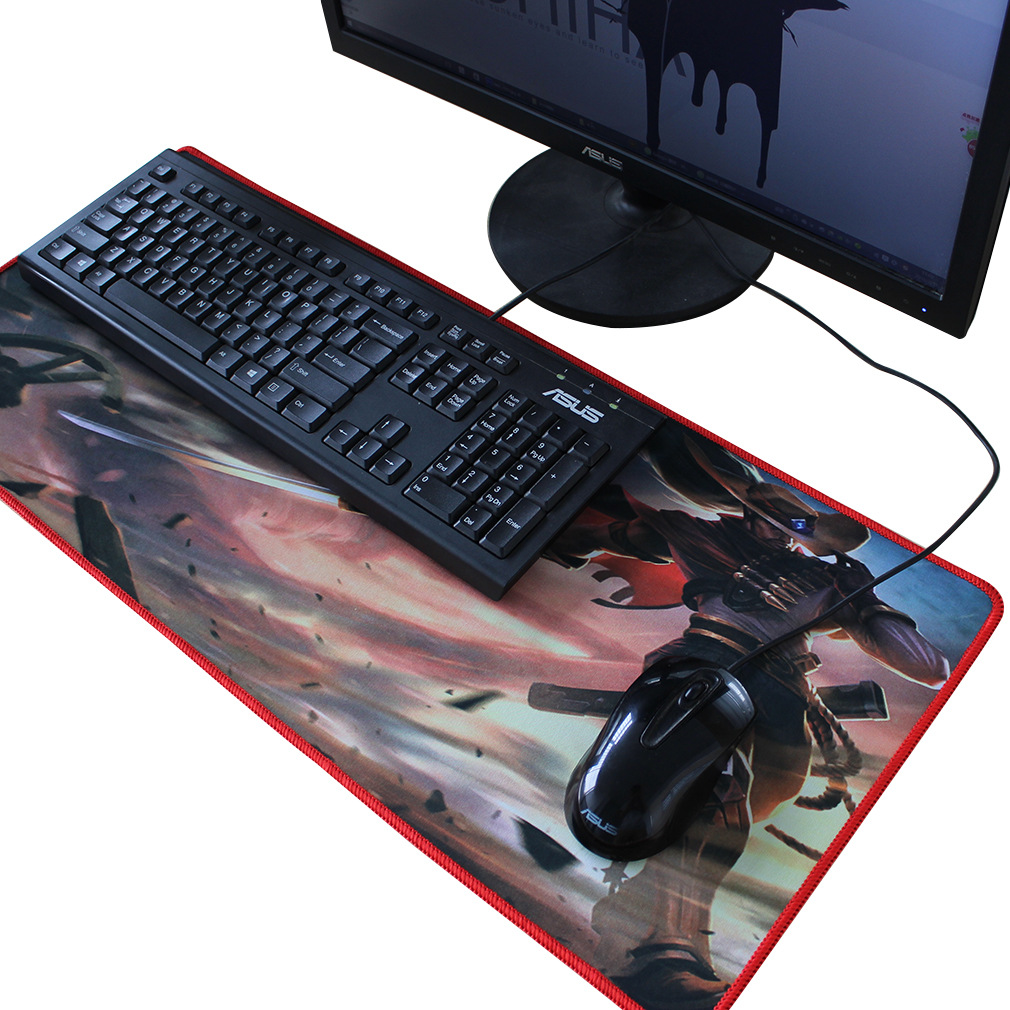 Super creative LOL Gaming Mouse Pad Desk pad customized Thermal transfer thickening Catcher Keyboard and mouse