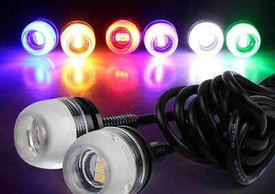 motorcycle electric vehicle refit parts 5730LED Astigmatism Hawkeye Screw Light Decorative lamp License plate light