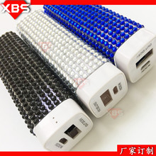 长柱形移动电源镶钻 充电宝贴钻加工 可来样定制