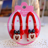 Children's cartoon hair accessory, resin, hairgrip, bangs, new collection, Korean style, 1 pair