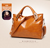 PURSE's new fashion, simple female oil wax leather women's shoulder mesengers handbags, wholesale handbag leather goods