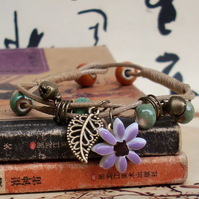 Gezhi Original jewelry fashion ceramics Bracelet Hand string Sen family Sweet Bracelet Manufactor wholesale