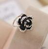 Fashionable accessory, small ring, Korean style, wholesale, flowered