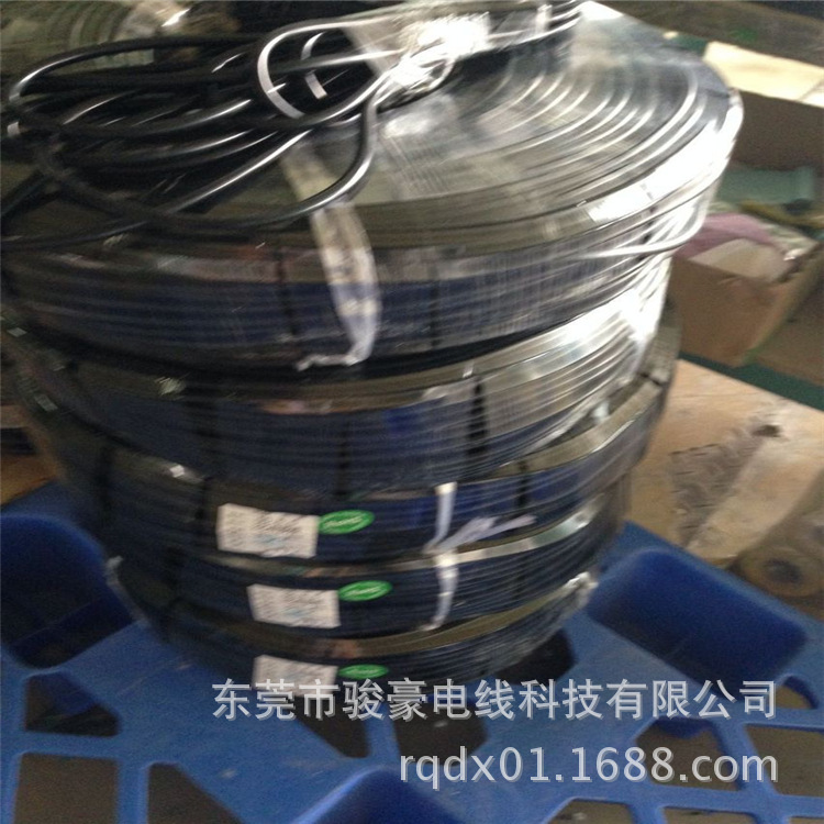 供应黑色护套过粉多芯耐高温硅胶线 铁氟龙+硅橡胶电缆线生产订制