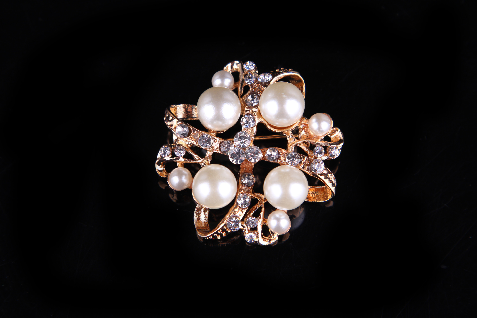 Broche en perles et strass, style coréen, simple et polyvalent, pour femme_voghion.com