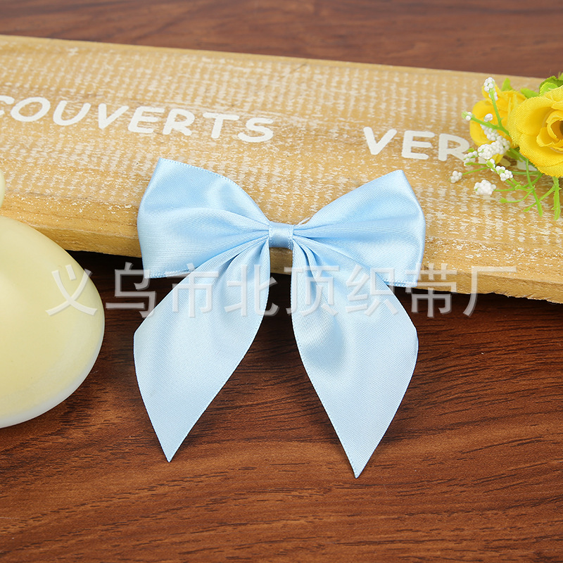 Tela hecha a mano arco doble capa bolsa cintura faja cinta de poliéster arco DIY accesorios para el cabello accesorios de horquilla