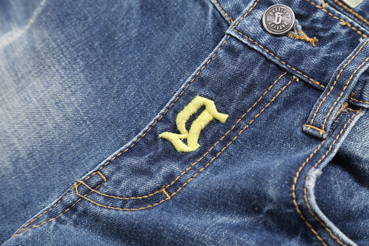 Jeans pour jeunesse pieds Slim en coton pour printemps - Ref 1464003 Image 11