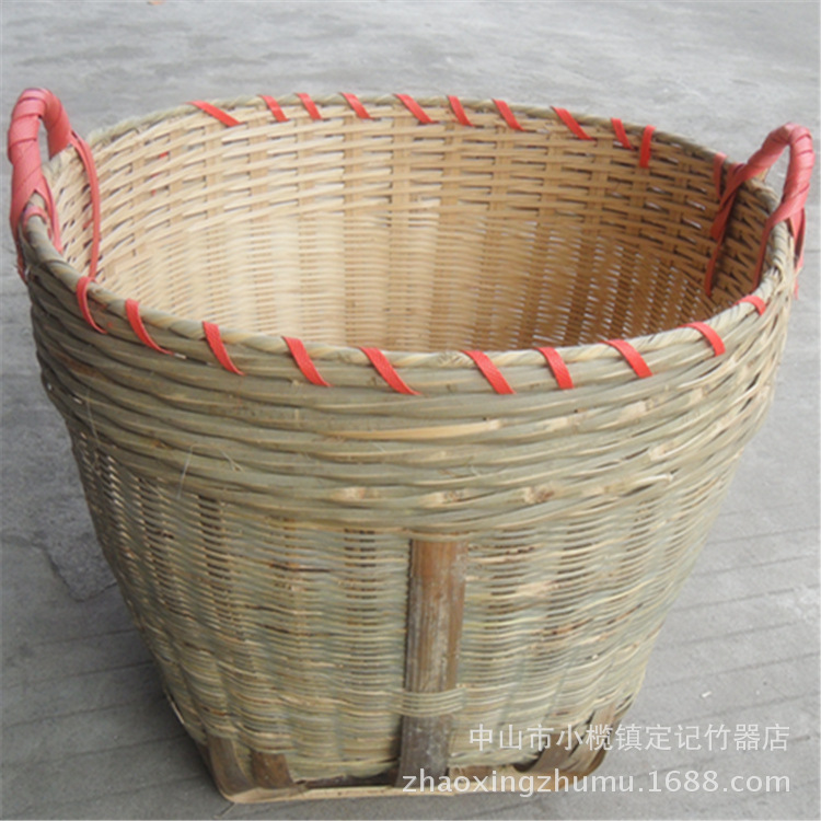 量大优惠  工厂直销 竹制品竹编织 结婚竹箩筐日子箩淘米箩|ru