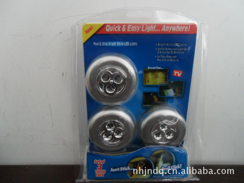 跨境小夜灯迷你触摸灯套件LED拍拍灯过道照明小壁灯室内衣橱灯