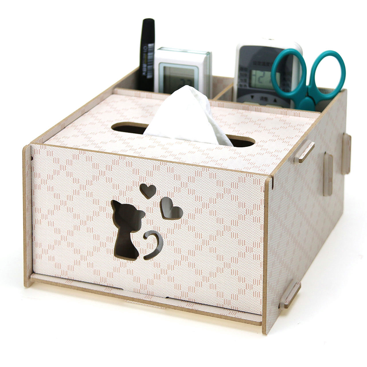 craftsman Artisan originality woodiness desktop storage box a living room multi-function Remote control Tissue box tissue