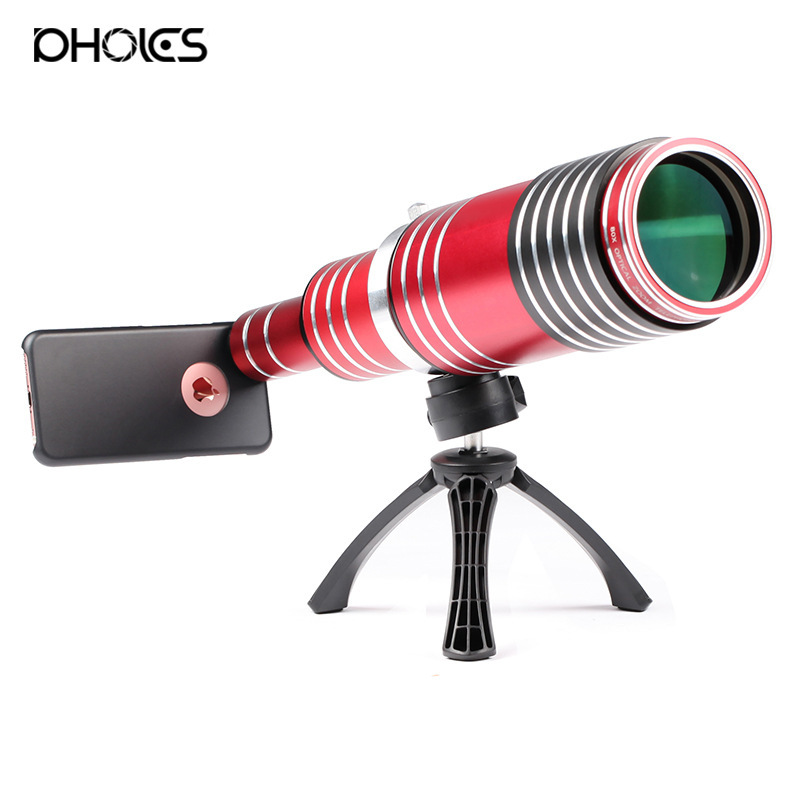 Mobile phone telephoto lens universal 80X zoom shooting telescope lens Universal with phone case bracket Mobile phone telephoto lens universal 80X zoom shooting telescope lens Universal with phone case bracket