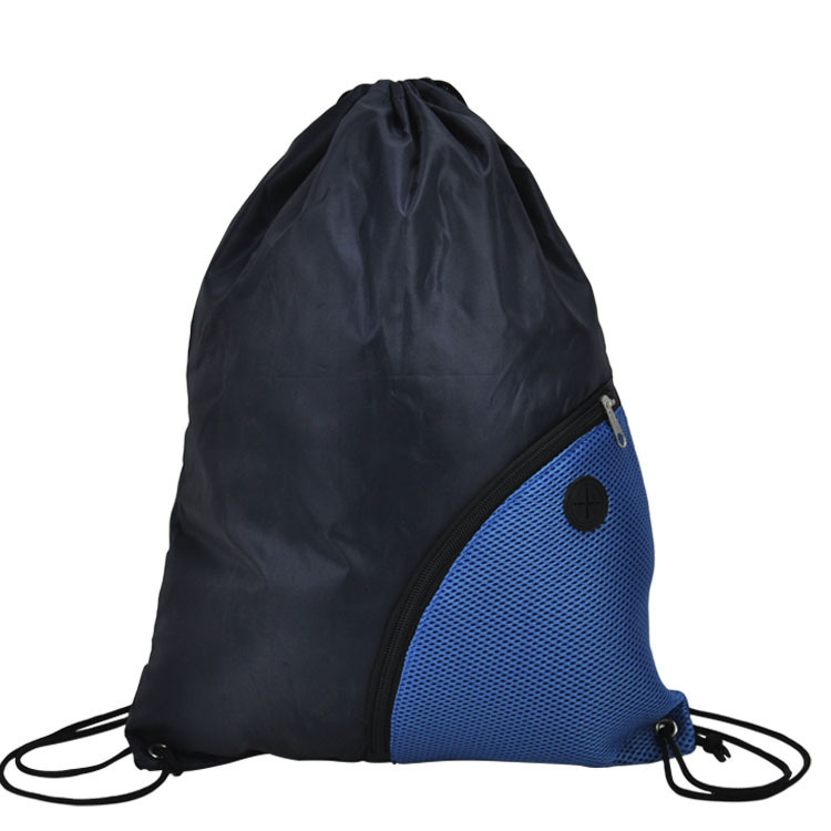 厂家210d涤纶抽绳束口袋 折叠购物收口背包袋 可定做混批