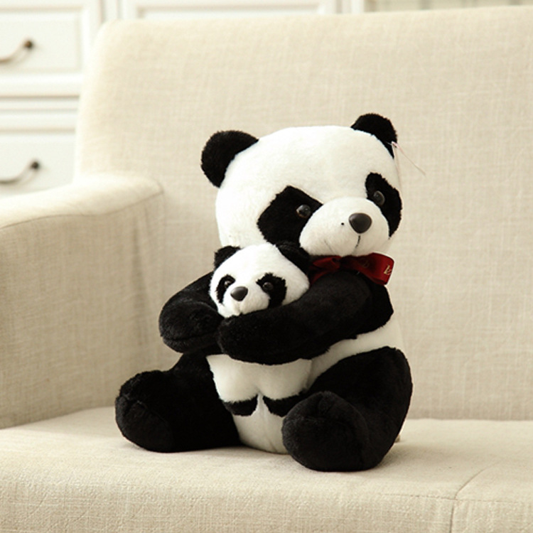 Nuevo padre-hijo Panda muñeca de peluche juguete abrazo Panda tamaño muñeca niño regalo de cumpleaños