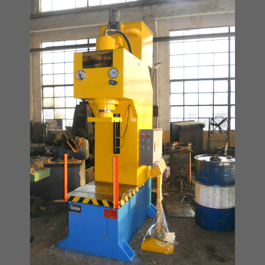 滕州液压机 轴承拆装专用型材校正油压机床 双头深喉单臂液压机