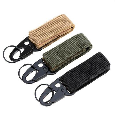 outdoors tactics Nylon webbing Hanging buckle Belt multi-function Carabiner Olecranon hook molle Hooks