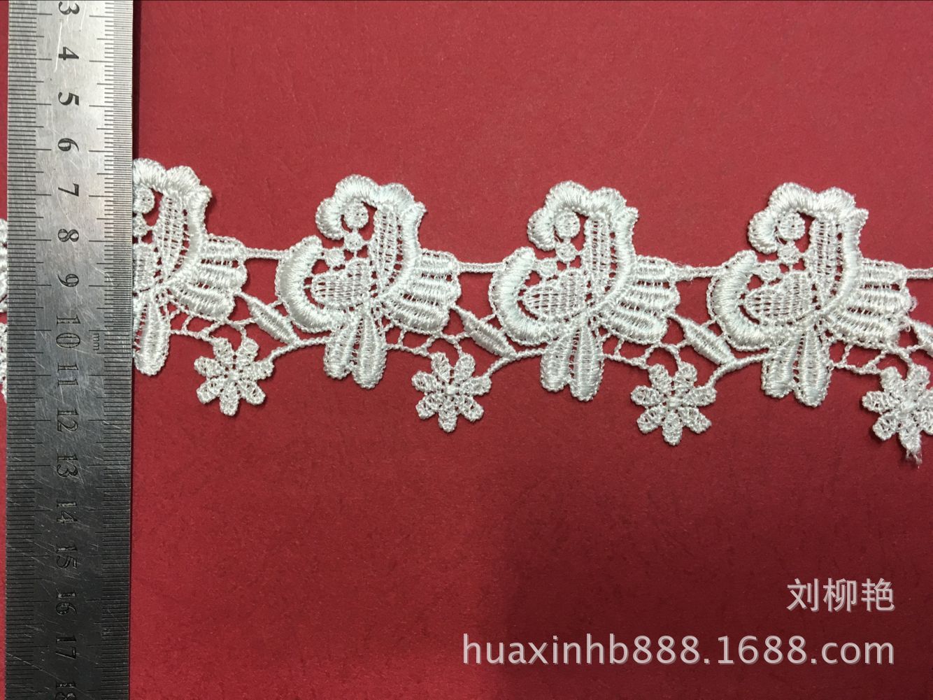 涤光丝刺绣水溶花边 蕾丝花边 服装辅料电脑绣花 厂家自产自销