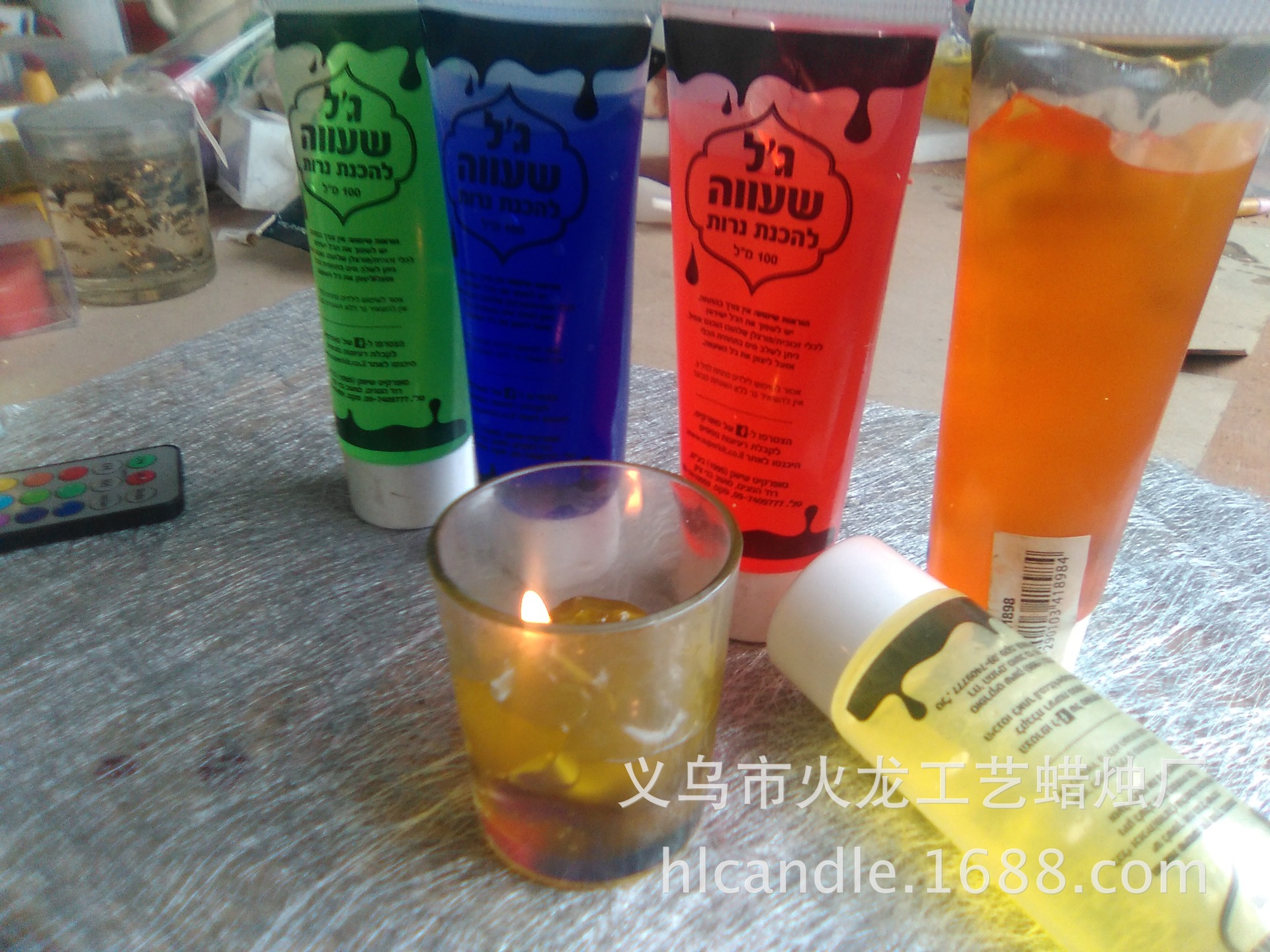 Manufactor wholesale Cross border DIY jelly transparent candle children Toys Material Science toothpaste Hose installed jelly transparent