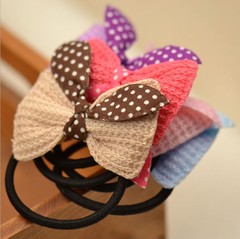 Korean-style small accessories best-selling cute yarn bow hair tie, rabbit ear hair tie, headband hair accessory wholesale best-selling