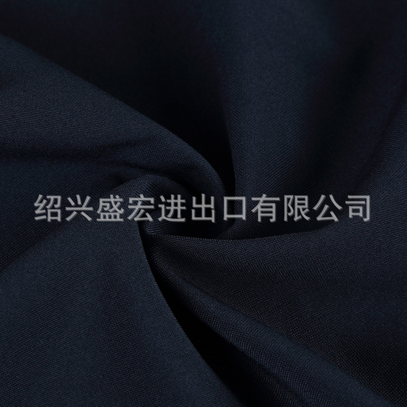 现货供应  春秋仿贡丝锦 执勤面料批发 涤纶丝服装缎纹保安面料