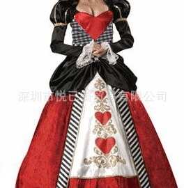 红心桃心女王皇后装制服万圣节服装女巫服装吸血鬼恶魔ds演出服饰