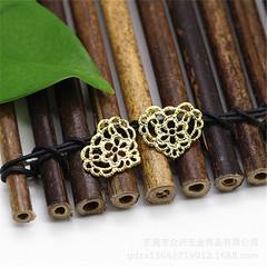 Hot-selling floral jewelry accessories, hollow peach heart accessories, retro DIY headwear, hair accessories, clothing materials, large quantity, preferential treatment