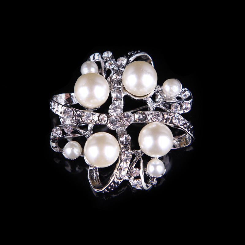 Broche en perles et strass, style coréen, simple et polyvalent, pour femme_voghion.com