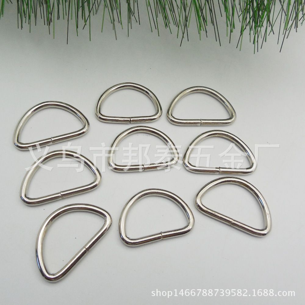 Factory direct selling high -quality metal D -ring semi -lacked iron…