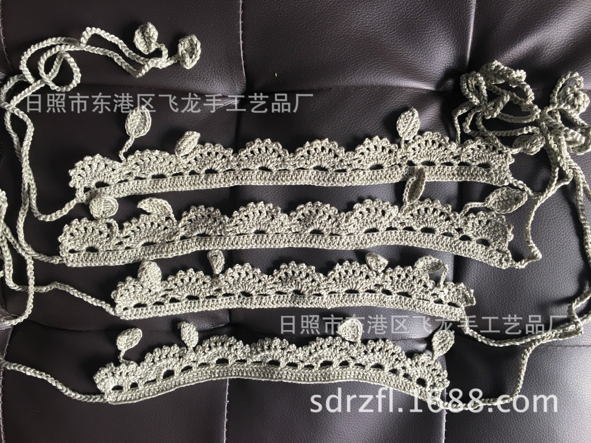 手钩厂家加工各类手钩花 手勾花边衣领花边欢迎来图来样定做