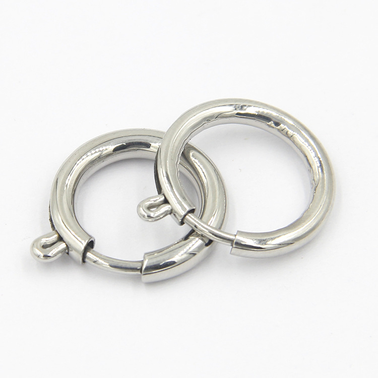 3g Weight 1 Piece 304 Stainless Steel Solid Color Jewelry Buckle