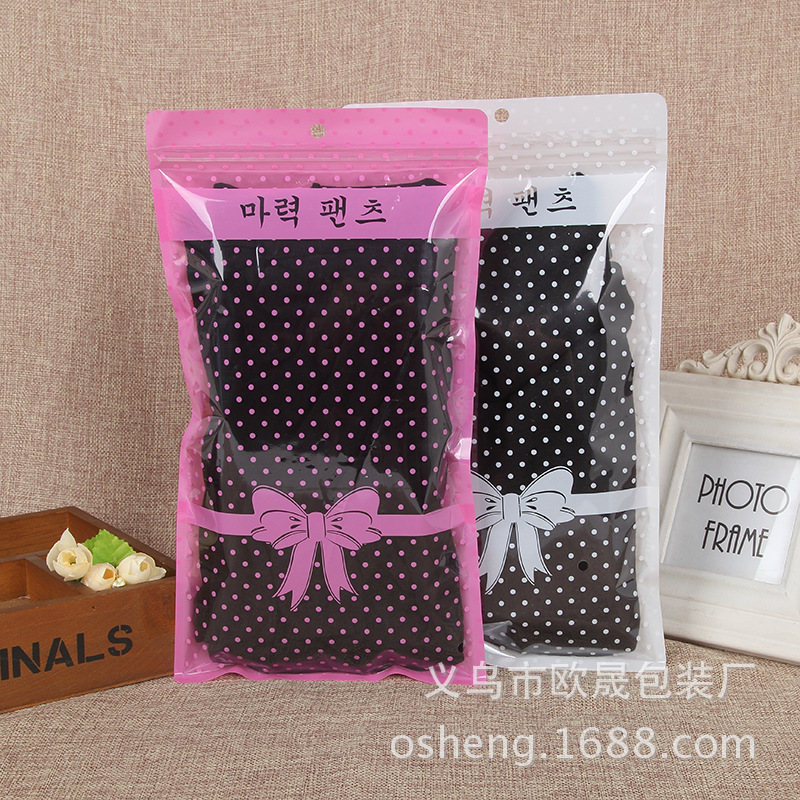 冬天儿童保暖手套包装袋打底一体裤包装袋帽子围巾丝巾袋厂家现货