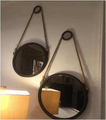 美式复古铁艺壁挂镜框试衣镜玄关装饰镜子 家居样板房软装饰品
