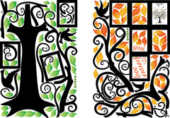 牆貼SK2010W 心形相框藝術大樹客廳臥室背景裝飾牆貼 超大號