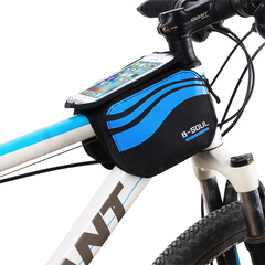 B-SOUL Bicycle Mountain Bike Saddle Bag, Top Tube Bag, Front Bar Bag, Cycling Accessory Bag, Phone Bag (5.7-inch)