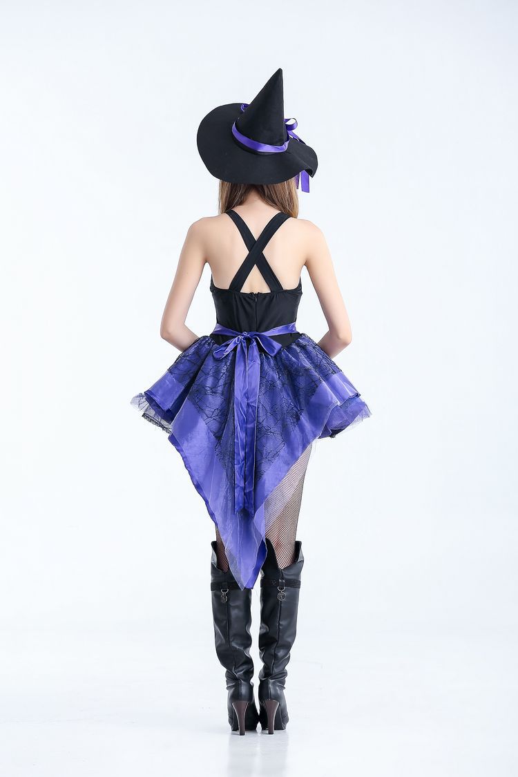 Halloween tuxedo witch fancy dress ball cosplay costume nihaostyles wholesale halloween costumes NSQHM80978