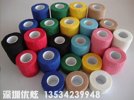 户外出口自粘弹性美甲护理绷带 无纺布自粘弹性绷带 2.5cm*4.5m