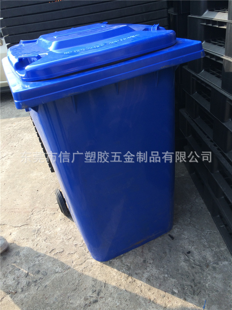 塑料厂供应市政环卫垃圾桶 物业社区手推垃圾收纳筒 街道废物箱