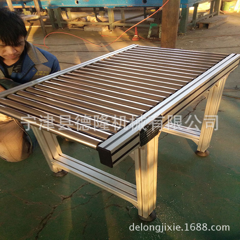 镀锌滚筒输送机 不锈钢滚筒转弯机 皮带线 爬坡皮带运输机