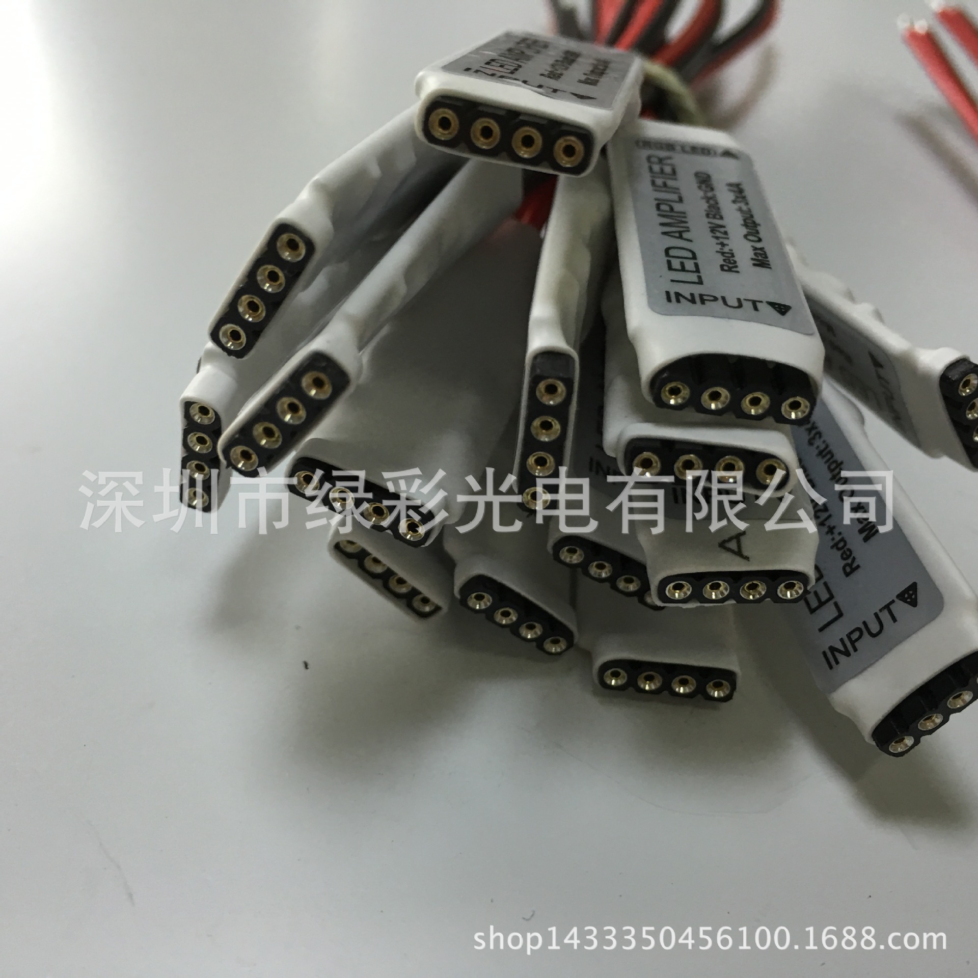迷你LED七彩放大器 超薄RGB灯条中继器 灯带微型分控 mini DC12v-阿里巴巴