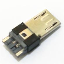MICRO短路3.6 USB公头 注塑高频防爆手机连接器批发 迷你5P插头