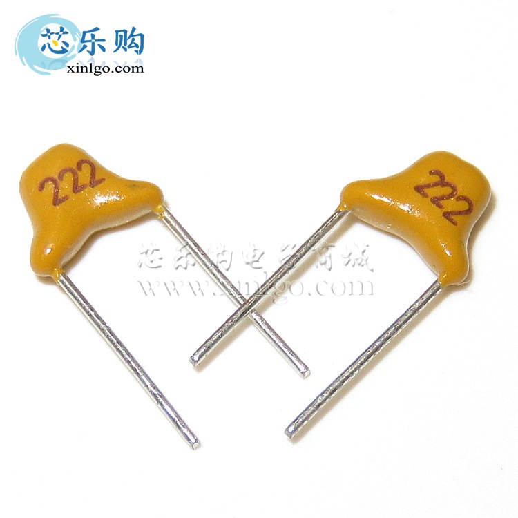 独石222K 2.2NF 50V 间距5.08MM 独石电容