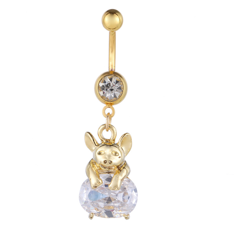 Pointed labret stud close-up product detail