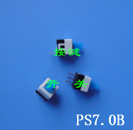 批发供应7*7按钮自琐开关,PS7.0双排/单排电脑开关