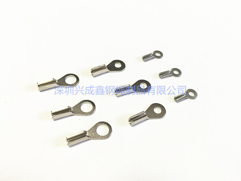 专业生产钢丝绳冲压端子 不锈钢冷压端子 铁质冷压端子厂家
