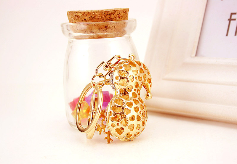 46g Weight Birthday Occasion Alloy, Metal Material Snowman Pattern Unisex Gender Christmas Hot-selling Craft Small Gifts Diamond Snowman Car Metal  Key Chain 6