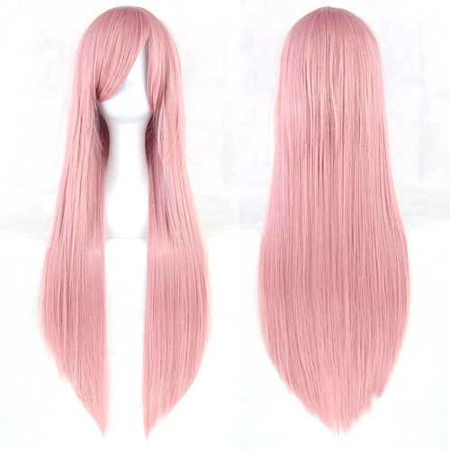 Common cosplay wig, cos wig, colorful long straight hair wig, anime wig 80CM