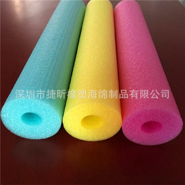 工厂供应 彩色空心珍珠棉管运输填充泡沫条减震包装 可定尺寸